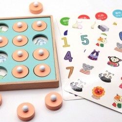 Memory matching - board game - wooden - 3D educational toy