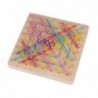 Creative graphics - rubber ties / nails - wooden puzzle board - educational toy