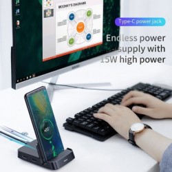 Baseus - docking station - charger with stand - type-C HUB to HDMI - for Samsung S20 S10 / Huawei P30Chargers