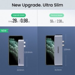 UGREEN - USB C HUB dual type-C to multi USB 3.0 4K HDMI - adapter Thunderbolt 3 - for MacBook Pro AirHubs