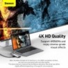 Baseus - USB C HUB USB type-C - multi HUB 3.0 - Ethernet - splitter - adapter - for Macbook / Samsung