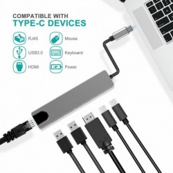USB-C hub - multiport adapter - splitter - USB 3 - HDMI - RJ45 PDHubs