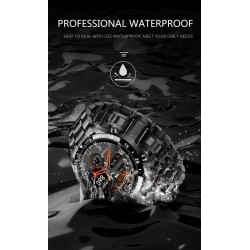 LIGE - Smart Watch - Bluetooth - heart rate monitoring - music control - waterproof