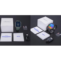 KOSPET ROCK - Smart Watch - Bluetooth - Android / IOS - waterproof - fitness tracker - blood pressure monitor