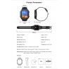 KOSPET ROCK - Smart Watch - Bluetooth - Android / IOS - waterproof - fitness tracker - blood pressure monitor