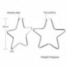 Large star hoop silver earringsEarrings