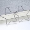 Large star hoop silver earringsEarrings