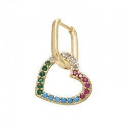 Crystal earring - with hook - star / heart / clip shapedEarrings