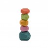 Wooden jenga stones - colorful building blocks - educational toy