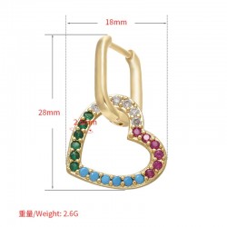 Crystal earring - with hook - star / heart / clip shapedEarrings