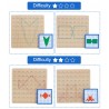 Creative graphics - rubber ties / nails - wooden puzzle board - educational toy