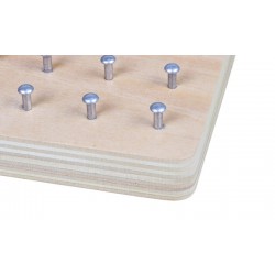 Creative graphics - rubber ties / nails - wooden puzzle board - educational toy
