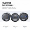 Desktop grommet - USB 3.0 HUB type-C - high speed splitter - with SD / TF / headphone / microphone adapter - for PCHubs
