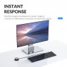 Desktop grommet - USB 3.0 HUB type-C - high speed splitter - with SD / TF / headphone / microphone adapter - for PCHubs