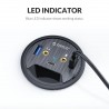 Desktop grommet - USB 3.0 HUB type-C - high speed splitter - with SD / TF / headphone / microphone adapter - for PCHubs