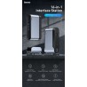 Baseus - USB-C 3.0 / HUB type-C to HDMI - RJ45 VGA SD / TF - power adapter - 17 in 1 docking station for Macbook Pro