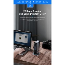 Baseus - USB-C 3.0 / HUB type-C to HDMI - RJ45 VGA SD / TF - power adapter - 17 in 1 docking station for Macbook Pro
