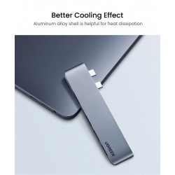 UGREEN - USB C HUB dual type-C to multi USB 3.0 4K HDMI - adapter Thunderbolt 3 - for MacBook Pro AirHubs