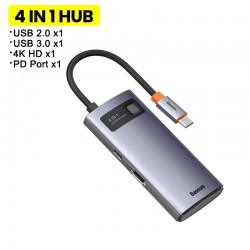 Baseus - USB C HUB USB type-C - multi HUB 3.0 - Ethernet - splitter - adapter - for Macbook / Samsung