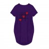 Fashionable vintage loose dress - with pockets / hearts printDresses