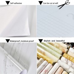 Decorative marble wallpaper - for furniture / wall - waterproof - 6M