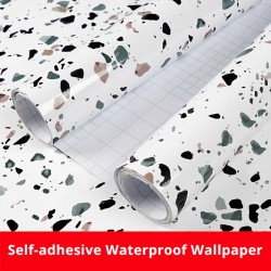 Decorative wallpaper - wall / furniture sticker - self-adhesive - waterproof - marble gravel