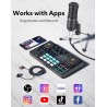LITE AM200-S1 - all-in-one microphone - mixer kit - audio interface - with condenser microphone / earphones