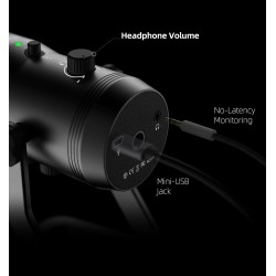 FIFINE - recording microphone - podcast - USB - for PC / PS4 / Mac