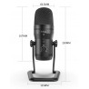 FIFINE - recording microphone - podcast - USB - for PC / PS4 / Mac