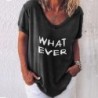 Classic loose t-shirt - short sleeve - letter printedBlouses & shirts