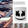 Marshmallow DJ helmet - luminous full face mask - with LED