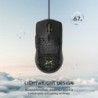 Delux M700A - wired gaming mouse - RGB - 7200DPI - lightweight - ergonomic - honeycomb shellMouses