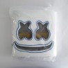 Marshmallow DJ helmet - luminous face mask - with LEDParty