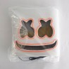 Marshmallow DJ helmet - luminous full face mask - with LED
