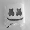Marshmallow DJ helmet - luminous full face mask - with LED