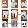 Marshmallow DJ helmet - luminous full face mask - with LED