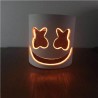 Marshmallow DJ helmet - luminous full face mask - with LED