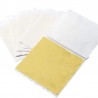 Folha de ouro brilhante - papel em folha - para dourar móveis / paredes / artesanato / decoração - 9 * 9 cm - 100 folhas