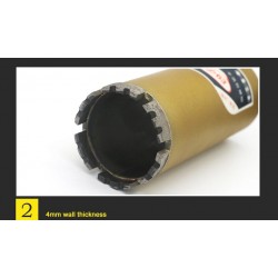 Diamond core drill bit - M22 interface - saw cutter reinforced concrete / marble / dry / wet water drilling - M22 - 25 - 180mm
