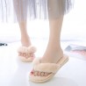 Warm fluffy slippers - soft - furry flip - flops