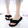 Warm fluffy slippers - soft - furry flip - flops
