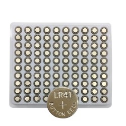 Bateria LR41 AG3 / 192 / SR41 / 392 células - 100 peças