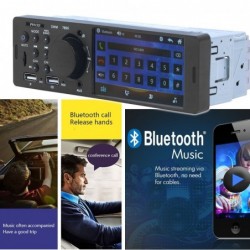 Bluetooth car radio - 4.1" - 1 DIN - TF - USB - ISO - MP5 player - touch screen - fast chargerDin 1