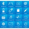 Bluetooth car radio - 4.1" - 1 DIN - TF - USB - ISO - MP5 player - touch screen - fast chargerDin 1