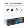 Bluetooth car radio - 4.1" - 1 DIN - TF - USB - ISO - MP5 player - touch screen - fast chargerDin 1