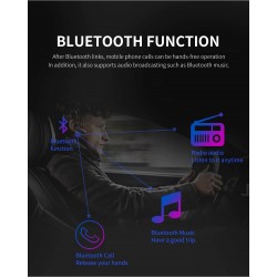 Bluetooth car radio - 4.1" - 1 DIN - TF - USB - ISO - MP5 player - touch screen - fast chargerDin 1