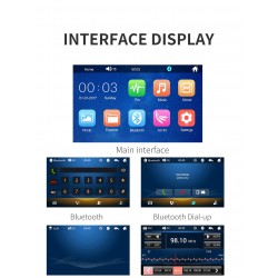 Bluetooth car radio - 4.1" - 1 DIN - TF - USB - ISO - MP5 player - touch screen - fast chargerDin 1