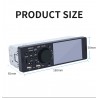 Bluetooth car radio - 4.1" - 1 DIN - TF - USB - ISO - MP5 player - touch screen - fast chargerDin 1