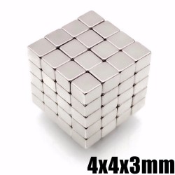 N35 - ímãs de neodímio - bloco magnético forte - cubo - 4 * 4 * 3 mm 50 peças