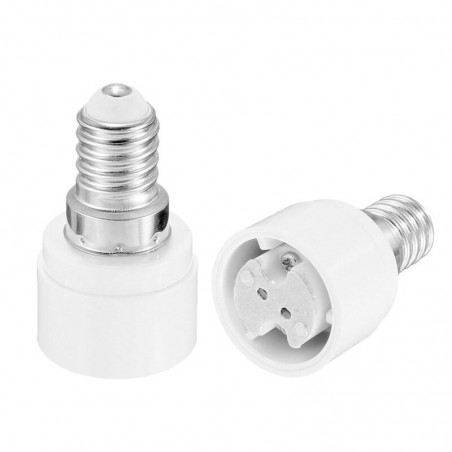 E14 para MR16 - soquete de base - adaptador de lâmpada - conversor - 2 peças